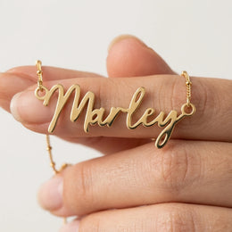 Marley Name Necklace | 18ct Gold, Silver & Vermeil | Ready to Ship