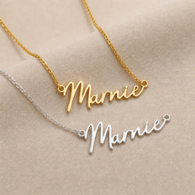 Marnie Name Necklace | 18ct Gold, Silver & Vermeil | Ready to Ship