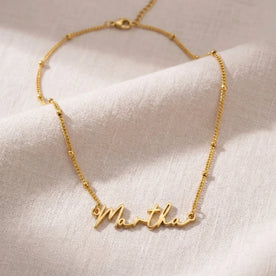 Martha Name Necklace | 18ct Gold, Silver & Vermeil | Ready to Ship