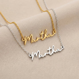 Martha Name Necklace | 18ct Gold, Silver & Vermeil | Ready to Ship