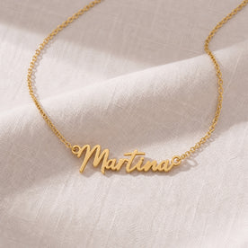 Martina Name Necklace | 18ct Gold, Silver & Vermeil | Ready to Ship