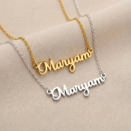 Maryam Name Necklace | 18ct Gold, Silver & Vermeil | Ready to Ship