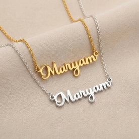Maryam Name Necklace | 18ct Gold, Silver & Vermeil | Ready to Ship
