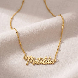Matilda Name Necklace | 18ct Gold, Silver & Vermeil | Ready to Ship