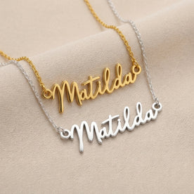 Matilda Name Necklace | 18ct Gold, Silver & Vermeil | Ready to Ship