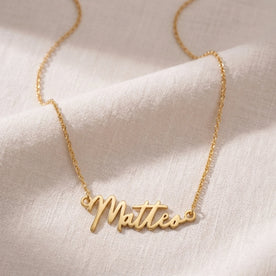 Matteo Name Necklace | 18ct Gold, Silver & Vermeil | Ready to Ship