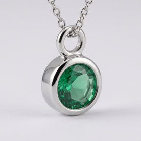 May Birthstone Bracelet | Emerald, Gold & Silver