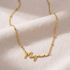 Megan Name Necklace | 18ct Gold, Silver & Vermeil | Ready to Ship