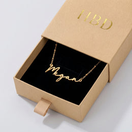 Megan Name Necklace | 18ct Gold, Silver & Vermeil | Ready to Ship