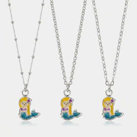 Mermaid Charm Necklace & Bracelet