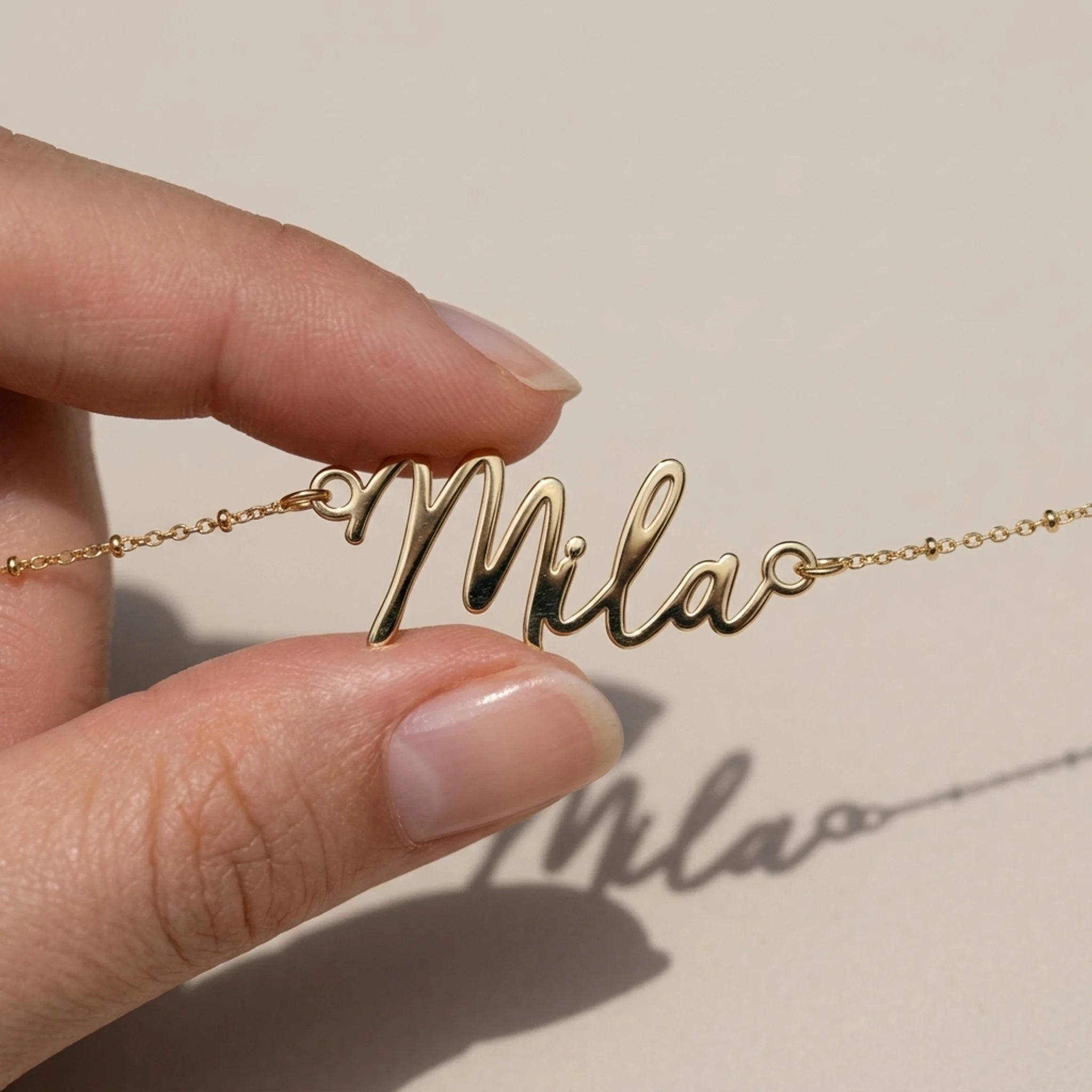 Mila Name Necklace | 18ct Gold, Silver & Vermeil | Ready to Ship