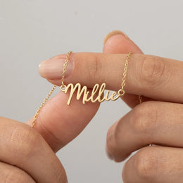 Millie Name Necklace | 18ct Gold, Silver & Vermeil | Ready to Ship