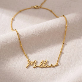 Mollie Name Necklace | 18ct Gold, Silver & Vermeil | Ready to Ship