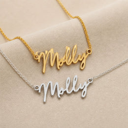 Molly Name Necklace | 18ct Gold, Silver & Vermeil | Ready to Ship