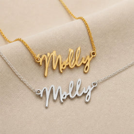 Molly Name Necklace | 18ct Gold, Silver & Vermeil | Ready to Ship
