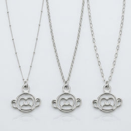 Monkey Charm Necklace & Bracelet