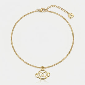 Monkey Charm Necklace & Bracelet
