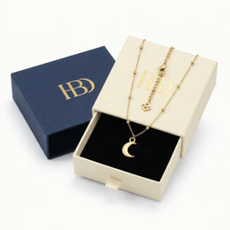 Moon Charm Necklace & Bracelet