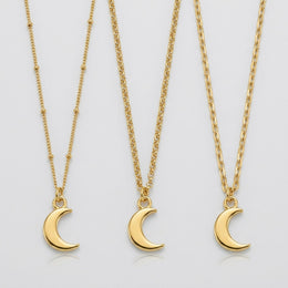 Moon Charm Necklace & Bracelet