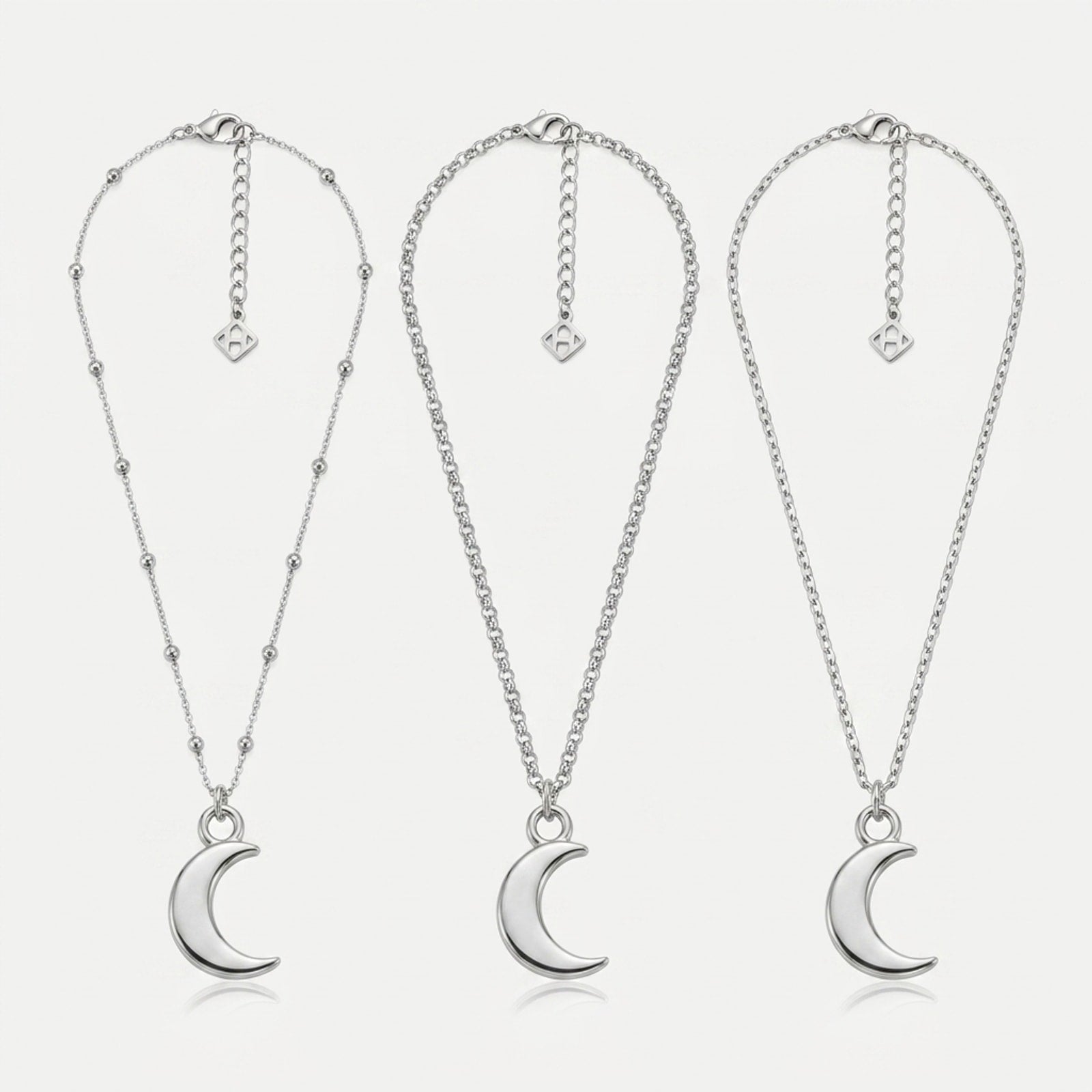 Moon Charm Necklace & Bracelet