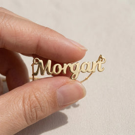 Morgan Name Necklace | 18ct Gold, Silver & Vermeil | Ready to Ship