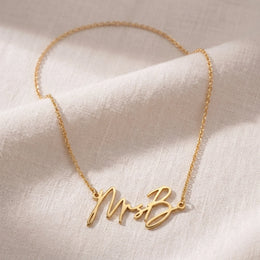 MrsB Name Necklace | 18ct Gold, Silver & Vermeil | Ready to Ship