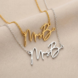 MrsB Name Necklace | 18ct Gold, Silver & Vermeil | Ready to Ship