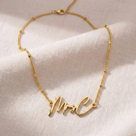 MrsC Name Necklace | 18ct Gold, Silver & Vermeil | Ready to Ship