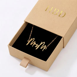 MrsM Name Necklace | 18ct Gold, Silver & Vermeil | Ready to Ship