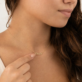 MrsM Name Necklace | 18ct Gold, Silver & Vermeil | Ready to Ship