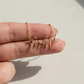 MrsW Name Necklace | 18ct Gold, Silver & Vermeil | Ready to Ship