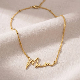 Mum Name Necklace | 18ct Gold, Silver & Vermeil | Ready to Ship