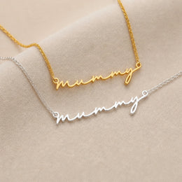 Mummy Name Necklace | 18ct Gold, Silver & Vermeil | Ready to Ship