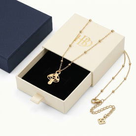 Mushroom Charm Necklace & Bracelet