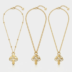 Mushroom Charm Necklace & Bracelet