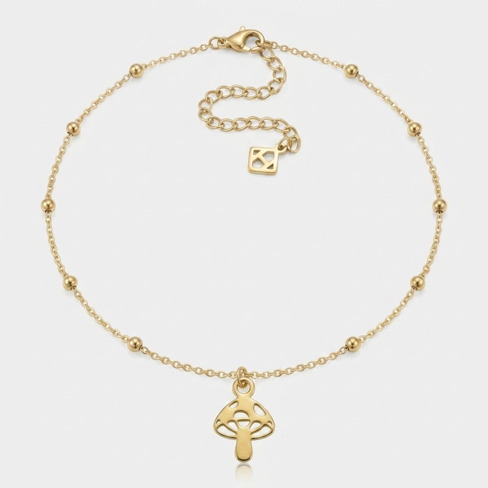 Mushroom Charm Necklace & Bracelet