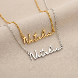 Natalie Name Necklace | 18ct Gold, Silver & Vermeil | Ready to Ship