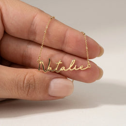 Natalie Name Necklace | 18ct Gold, Silver & Vermeil | Ready to Ship