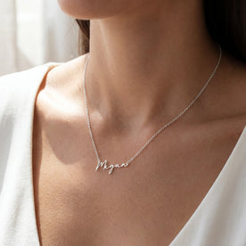 24ct Gold or Solid Silver Name Necklace – Personalised Custom Jewellery
