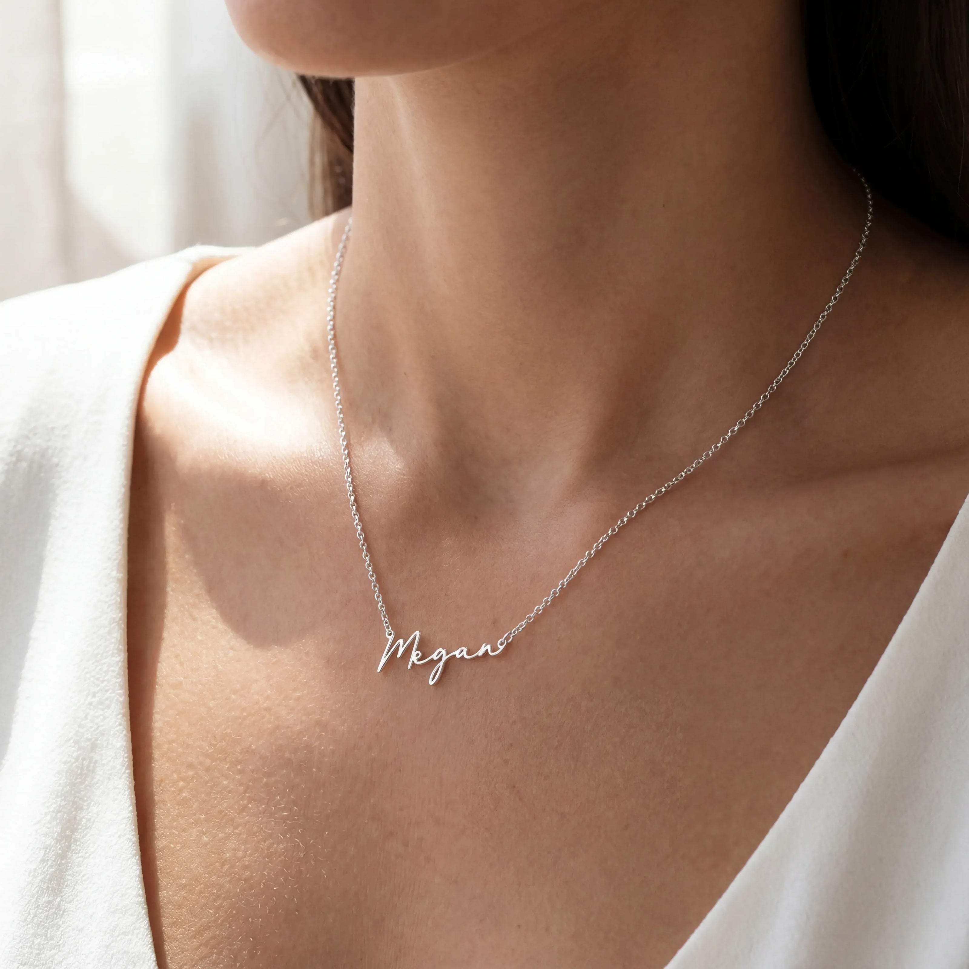 24ct Gold or Solid Silver Name Necklace – Personalised Custom Jewellery