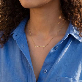 24ct Gold or Solid Silver Name Necklace – Personalised Custom Jewellery