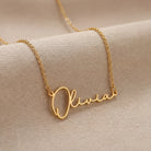 Necklace 24ct Gold or Solid Silver Name Necklace HBD