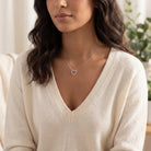 Necklace 925 Sterling Silver Cubic Zirconia Heart Necklace HBD