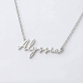 Alyssia Name Necklace | 18ct Gold, Silver & Vermeil | Ready to Ship