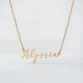 Alyssia Name Necklace | 18ct Gold, Silver & Vermeil | Ready to Ship