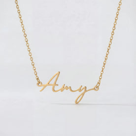 Amy Name Necklace | 18ct Gold, Silver & Vermeil | Ready to Ship