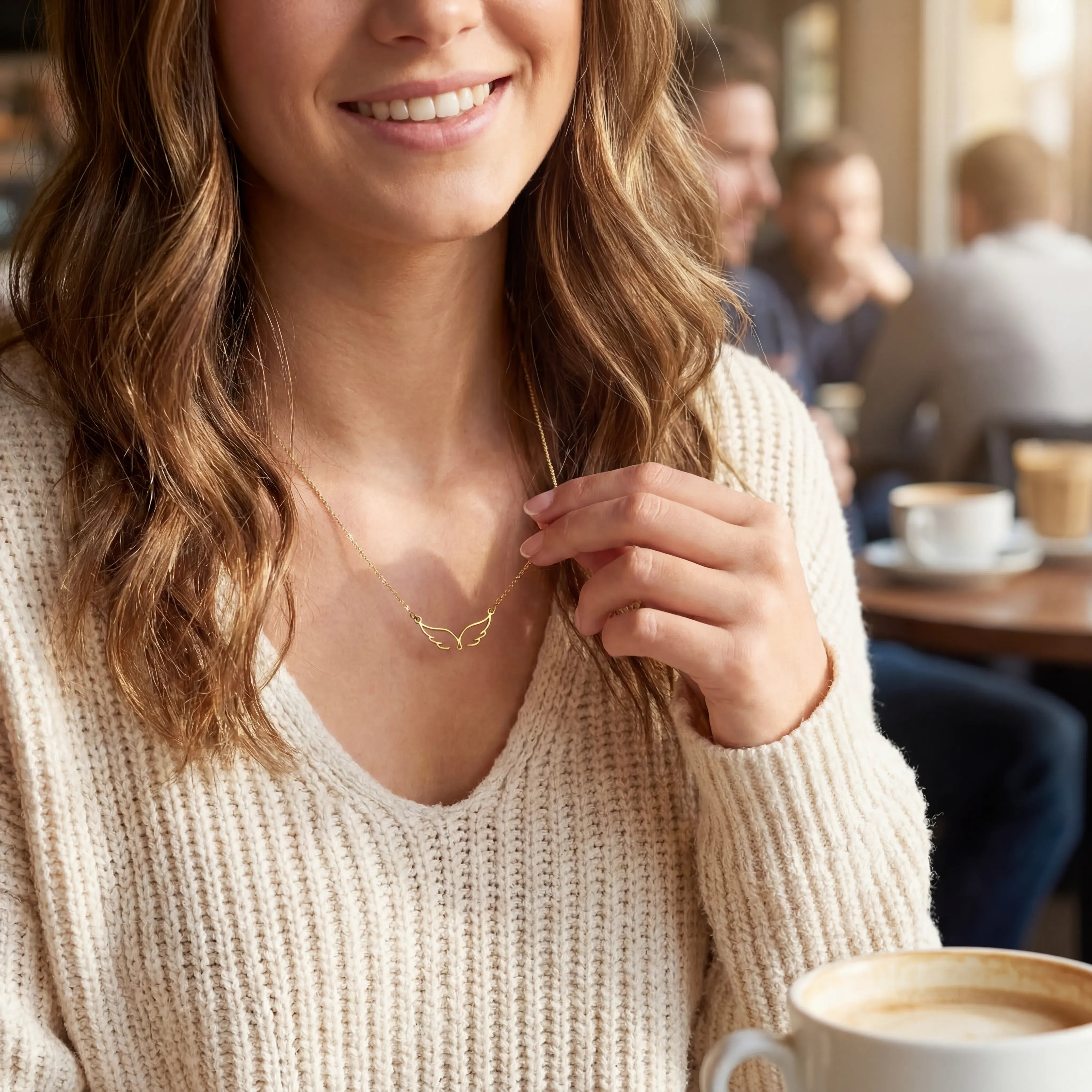 Necklace Angel Wings Necklace HBD
