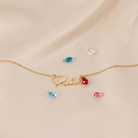 Necklace Birthstone Personalised Name Necklace HBD
