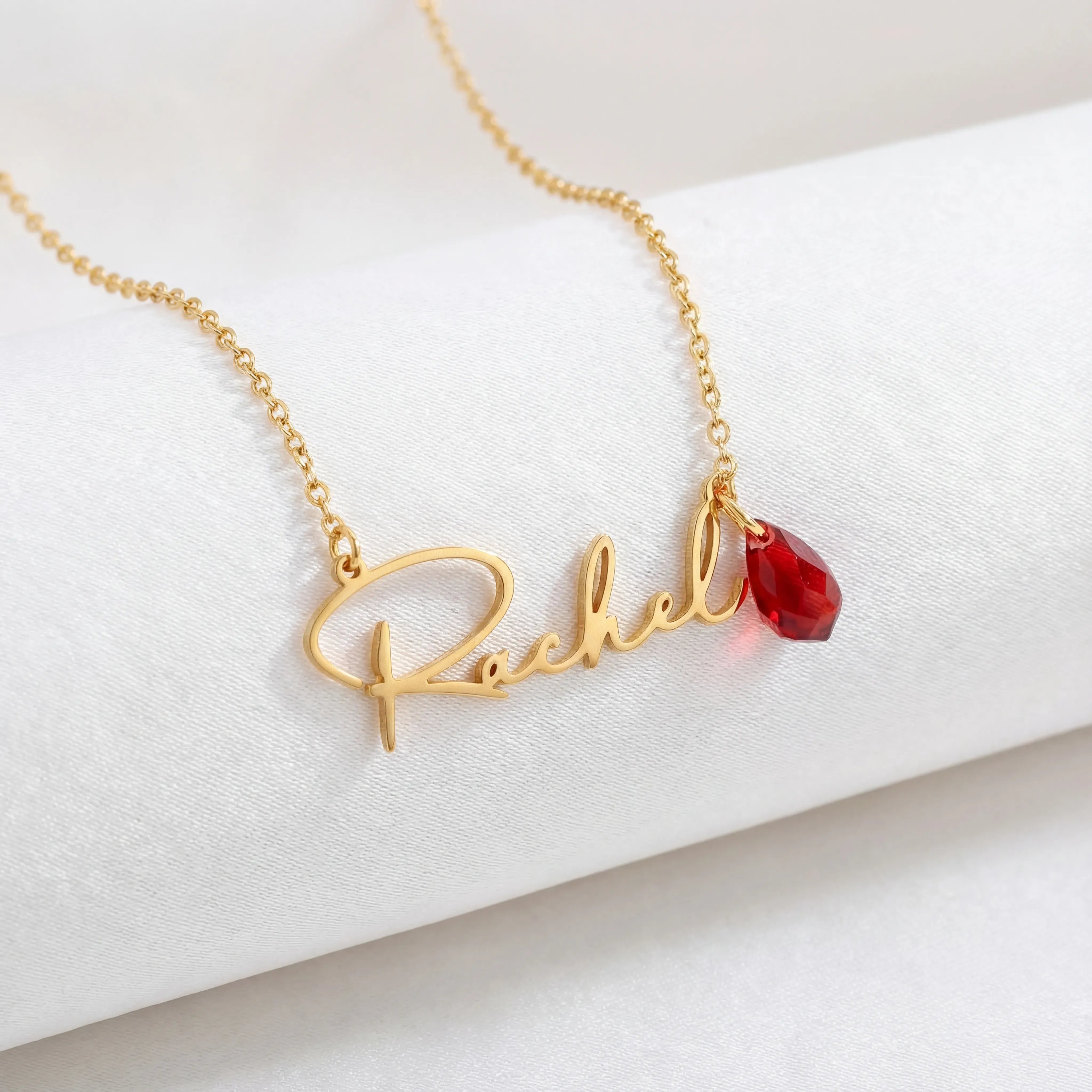 Necklace Birthstone Personalised Name Necklace HBD