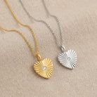 Necklace Crystal Cut Heart Necklace HBD Crystal Cut Heart Necklace